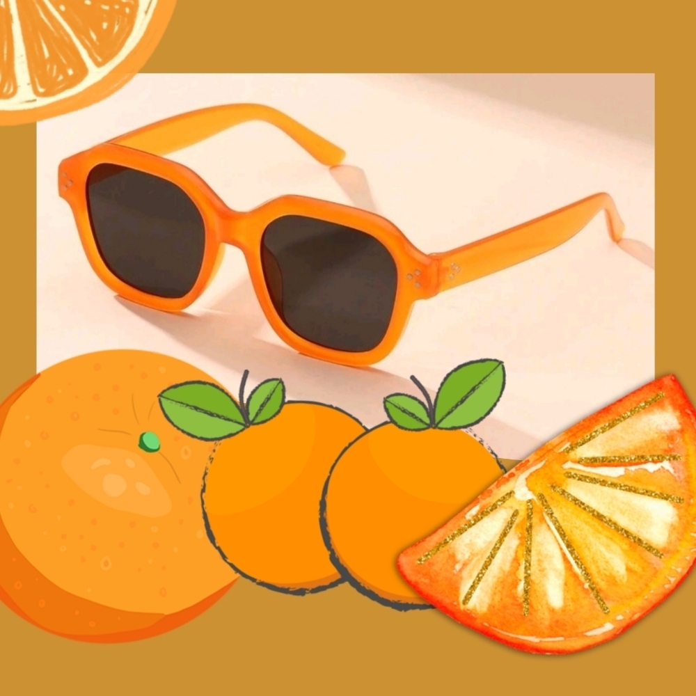 Orange Fashion Sunglasses